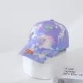 Rhinestone dragonfly purple tie-dye baseball cap outdoor fashion casual sun hat for women - Adult Size (54-59CM Adjustable) / Purple