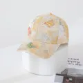 Tie-dye rhinestone butterfly baseball cap, stylish gradient design for sunny days. - Adult Adjustable / Yellow