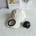 Summer solar charging fan baseball cap with quick drying fabric and extended brim for sun protection. - Adult Model, 54-59cm Adjustable / Off White