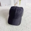 Gorra de béisbol con patrón de diamantes de imitación para mujer, sombrero de sol elegante y brillante. - M (56-58cm) / Sombrero negro con diamantes negros
