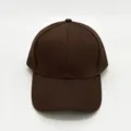 Casquette de baseball marron unie en coton, chapeau de soleil classique pour exterieur. - Adulte (Réglable) / Café