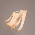 Conjunto de ropa interior térmica sin costuras para mujer, camiseta y pantalón largo en color nude. - L / Parte Superior e Inferior / Color Piel