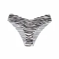 Seamless ice silk low-waist women's briefs with zebra print, breathable and sexy style. - S / Zebra Print