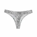 Women's low-rise seamless thong with leopard print, breathable cotton crotch and lift design. - M / Bottoms / Polka Dot