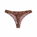Women low waist seamless leopard print thong breathable cotton crotch sexy underwear - M / Bottoms / Pink Leopard