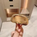 Luxury gold metallic evening clutch bag for women, elegant box purse for party and wedding. - Gold