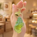 Colorful Conch Shell Keychain Green Iridescent Bag Charm Cute Ocean Style Gift - Iridescent Conch Keychain (Green)