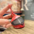 Mini motorcycle helmet keychain red cool bag charm portable novelty gift accessory - Glowing Red Helmet