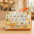 Cute bear mechanical keyboard fidget toy keychain backpack pendant stress relief accessory nice. - 26-Key Stress Relief Keyboard (Orange Bear Diary)
