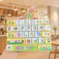Cute cartoon frog keyboard keychain pendant, stress relief toy bag charm for students. - 26-Key Stress Relief Keyboard (Green Frog Diary)