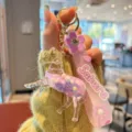 Süßer flüssiger Treibsand-Pferdeschlüsselanhänger mit Kirschblüten-Schlaufe für Taschen. - Lila
