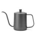 Stainless Steel Gooseneck Pour Over Coffee Kettle, Dark Grey Matte Finish Drip Coffee Pot - 350ml / Gray