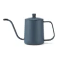 Stainless steel gooseneck pour over coffee kettle, dark blue drip coffee pot with lid. - 350ml / Blue