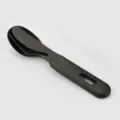 Vintage titanium plated cutlery set, portable 3-in-1 camping spoon fork knife tool. - Vintage Titanium Plated