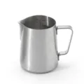 Edelstahl Milchschaumkrug für Kaffeelatte-Art mit praktischen Messmarkierungen innen. - Milchkännchen / 330ml mit Skala