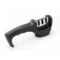 Manual kitchen knife sharpener with ergonomic black handle and multi-slot sharpening design. - Regular Fit / Black