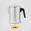 1.8L Caffettiera Percolatore in Alluminio Macchina per Caffe Americano Commerciale - Stile con Manico / 1.8L (7 Tazze)
