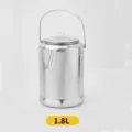 Caffeettiera percolatore alluminio 1.8l teiera argento campeggio stufa piano stile - 1.8L (9 Tazze)