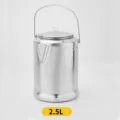 Caffettiera percolatore in alluminio 2.5L bollitore da piano cottura stile vintage per cucina. - Stile Borsa a Mano / 2.5L (20 Tazze)