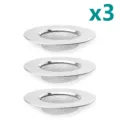 Colador de fregadero de acero inoxidable set de 3 filtro de drenaje cocina y baño - Juego de 3