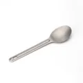 Cuillère légère en titane pour camping, vaisselle d'extérieur portable avec trou pour voyage. - Cuillère en titane