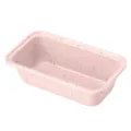 Moule à pain en acier au carbone rose avec des taches noires, rectangulaire. - Rose (Moucheté de noir)