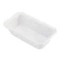 Moule à pain moucheté blanc en acier au carbone boîte rectangulaire gâteau pâtisserie - Blanc (Moucheté de noir)