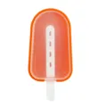 Silikon Eis am Stiel Form DIY hausgemachte Eismaschine Stieleis Form orange und weiß - Orange
