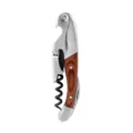 Professional wooden handle waiter corkscrew wine opener stainless steel bottle opener tool main - Round Tail Waiter's Friend