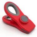 Clip di chiusura magnetica, pinza in plastica rossa e grigia per sacchetti di snack. - Rosso
