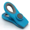 Clip di chiusura magnetica in plastica blu per sacchetti di snack, freschezza e tenuta. - Blu
