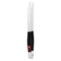 Stainless steel BBQ grill tongs with ergonomic black handle for outdoor cooking and camping. - Barbecue Tongs
