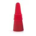 Rode siliconen wijnstop voor bier en flessen, voedselveilige afsluitdop voor verse bewaring. - Rood