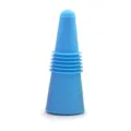 Blauwe siliconen wijnfles stopper, flexibele lekvrije bier- en drankenflessen afsluiter. - Blauw