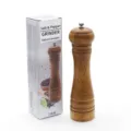 Handmatige houten zout en pepermolen met geschenkdoos, natuurlijke eiken kruidenmaler. - Doosverpakking / 8 Inch