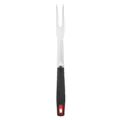 Stainless Steel BBQ Meat Fork, Ergonomic Black Handle Grill Tool, Outdoor Cooking Utensil - BBQ Fork