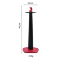 Kitchen utensil holder standing rack storage organizer with hooks for cooking tools and kitchen. - Red Utensil Rack
