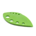Green leaf 8-hole herb stripper kitchen tool for easily removing leaves from fresh herbs. - Green