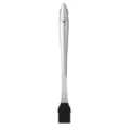 Stainless steel barbecue basting brush with black silicone head for outdoor cooking BBQ. - BBQ Brush