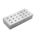 Stainless steel smoker box for BBQ grill, barbecue wood chips box with holes for outdoor cooking. - 8-Inch Smoker Box (Y-Hole Version)