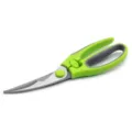 Edelstahl Multifunktion Küchenschere mit ergonomischen Griffen und Sicherheitsverriegelung. - Grüne Hühnerknochenschere mit Sicherheitsverschluss