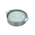 Foldable silicone popcorn maker bowl with lid, microwave safe baking tool kitchen gadget. - Popcorn Popper Bowl