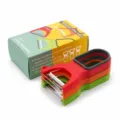 Juego de 3 peladores de verduras multifuncionales con caja de almacenamiento para cocina - Juego de 3 Piezas de Pelador de Melón de 3 Colores