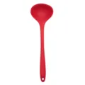 Red silicone soup ladle, non-stick cooking spoon, heat resistant kitchen utensil tool - Red Soup Ladle