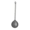 Stainless steel handle silicone soup ladle kitchen cooking spoon dark grey kitchenware tool - Soup Spoon / Gray