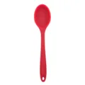 Red silicone kitchen spoon for non-stick cookware, durable and heat-resistant cooking tool. - Red Cooking Spoon