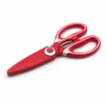 Ciseaux de cuisine multifonctionnels rouges pour couper la viande avec poignée ergonomique. - Ciseaux Panda Rouges avec Manchon en Papier