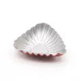 Champagne gold flower shaped baking tart mold, metal mini pie pan and cake baking pan. - Shell Mold / Two-tone Gold Silver