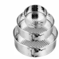 Edelstahl Springform Backform Set 4 7 9 Zoll Antihaftbeschichtete Runde Kuchenbackformen - Dreiteiliges Set