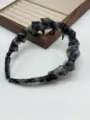 Stylish women anti-slip fabric wrapped hair band elegant daily wear hair hoop accessory - Ink Black